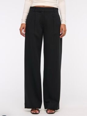 Abercrombie & Fitch Black Wide Leg Trousers